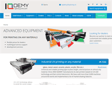 Tablet Screenshot of iqdemy-print.com